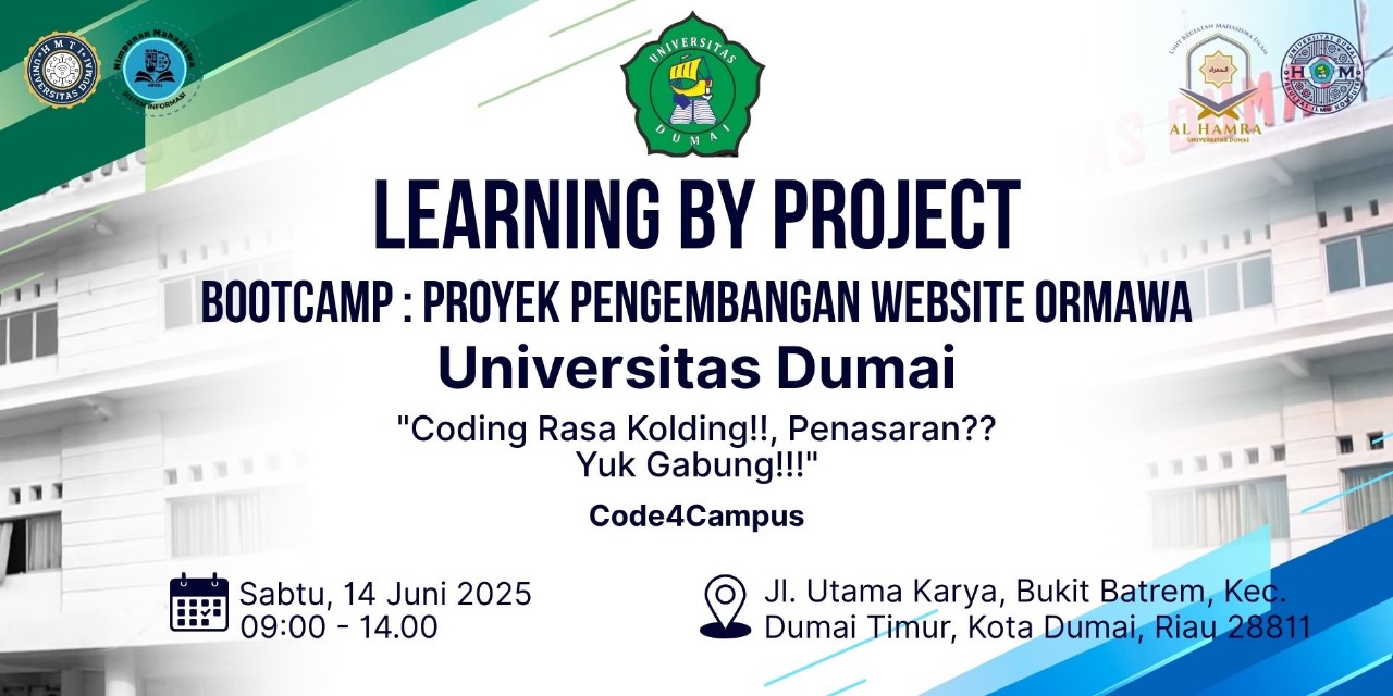 Bootcamp : Proyek Pengembangan Website Ormawa Universitas Dumai Tahun 2025
